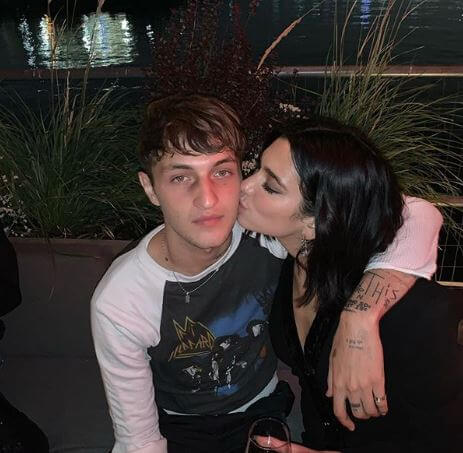 Gjin Lipa's sister, Dua Lipa with her boyfriend, Anwar Hadid